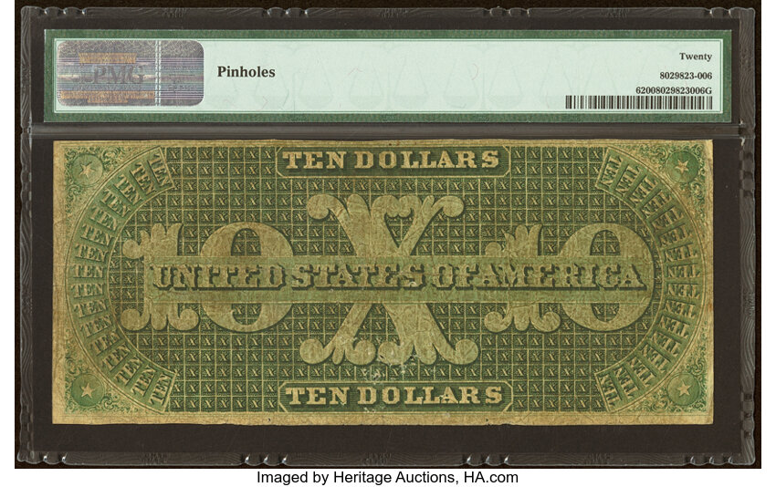 1861 $10  (Fr. 6) thumbnail 5