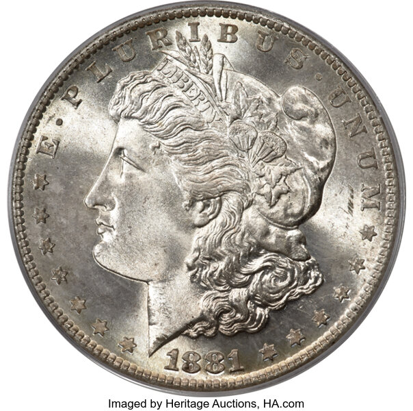 Image for 1881-S $1 MS68