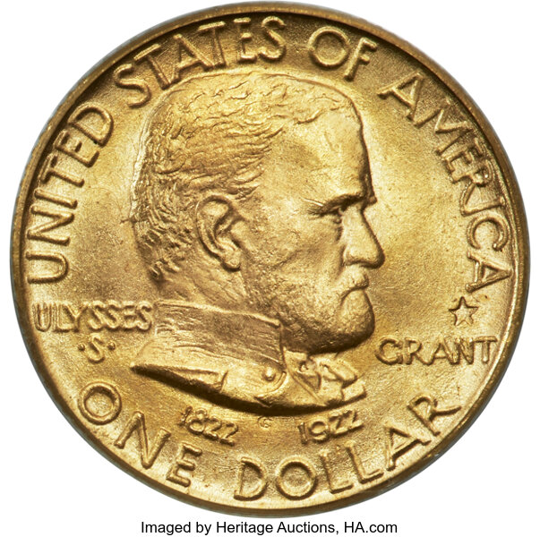 1922 G$1 Grant Memorial, with Star MS thumbnail 5