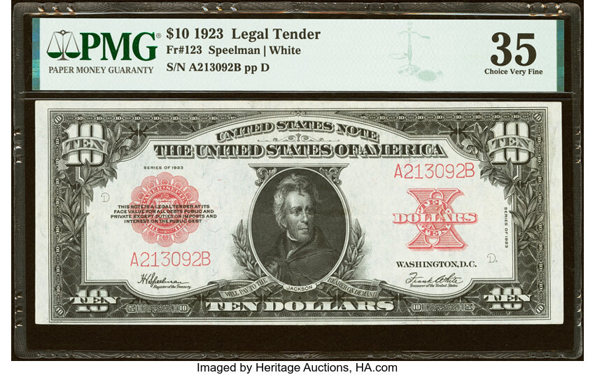 1923 $10  (Fr. 123) thumbnail 2