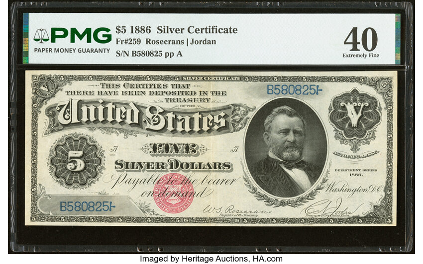 1886 $5  (Fr. 259) thumbnail 3