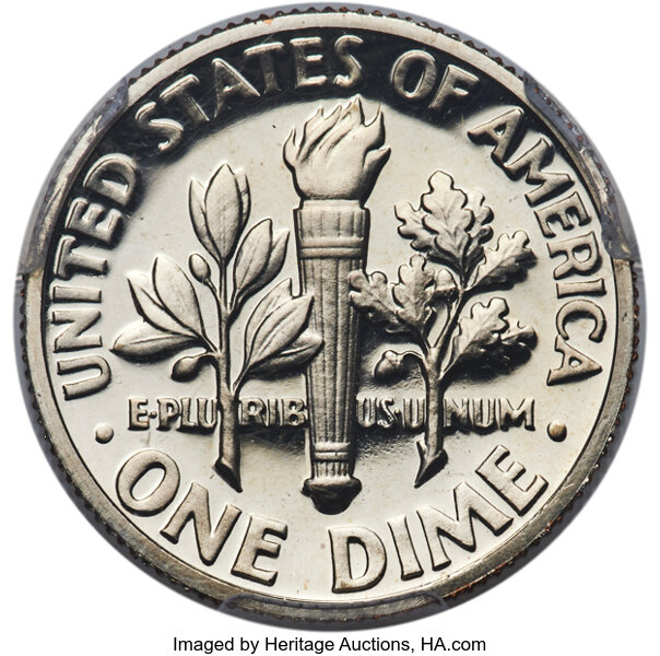 1968-S/S 10c Repunched Mintmark, FS-502 PR DCAM thumbnail 6