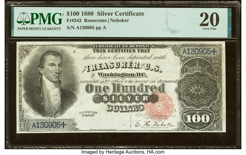1880 $100  (Fr. 342) thumbnail 2