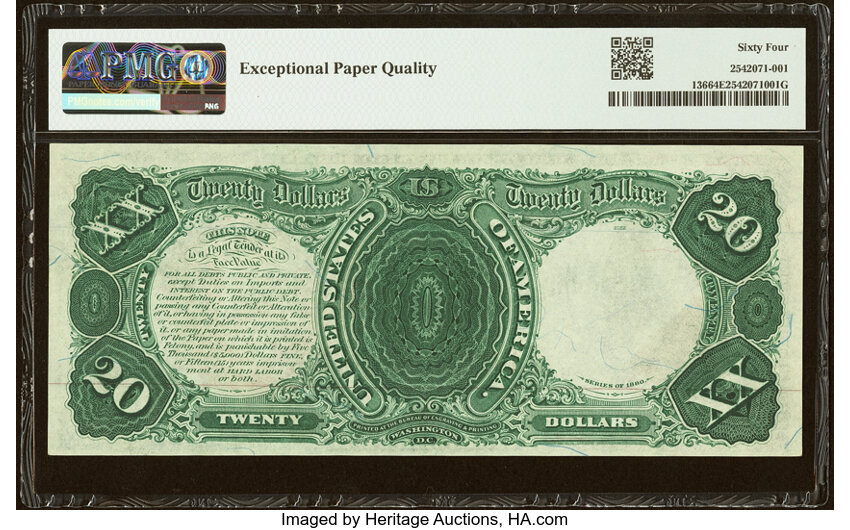 1880 $20  (Fr. 136) thumbnail 6