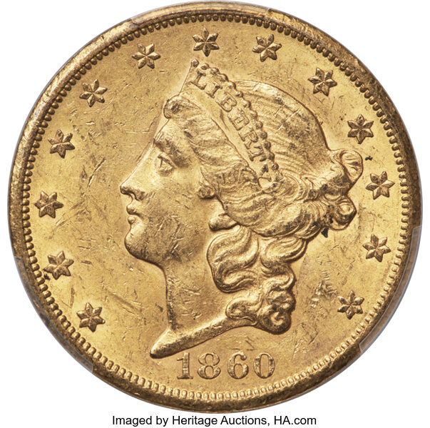 1860-S $20  MS thumbnail 3