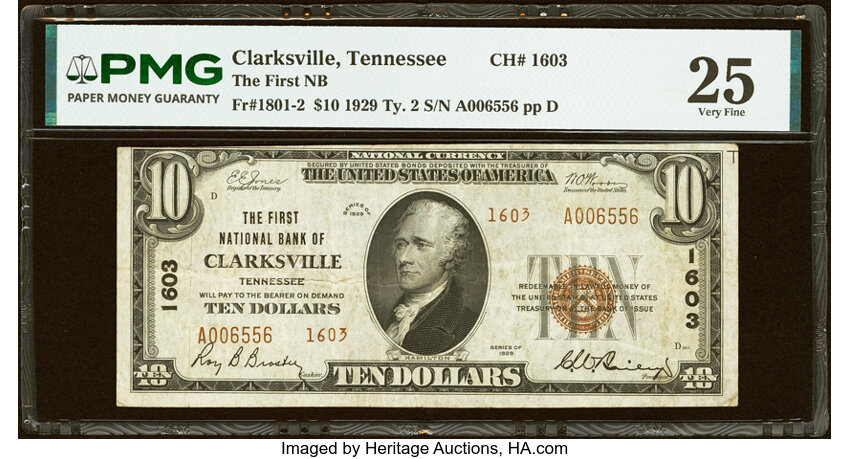 1929 $10  Type 2 (Fr. 1801-2) thumbnail 2