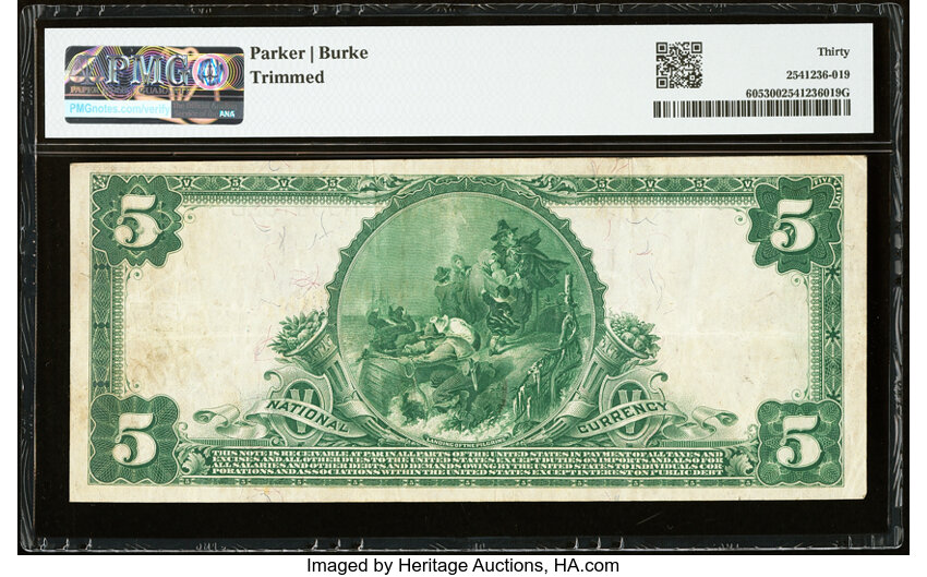 1902 $5  3rd Charter Period, 3rd Issue, Plain Back (Fr. 605) thumbnail 17