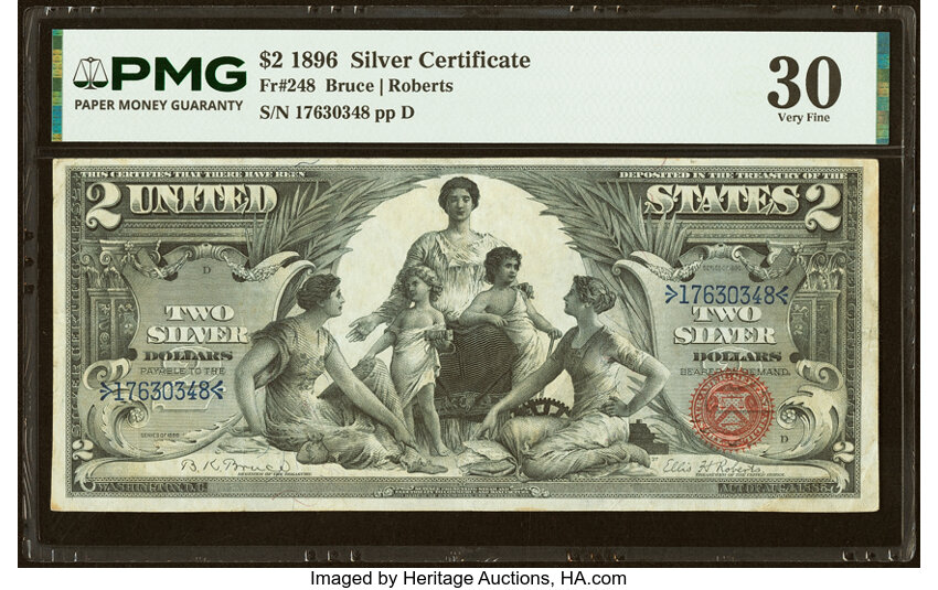 1896 $2  (Fr. 248) thumbnail 4