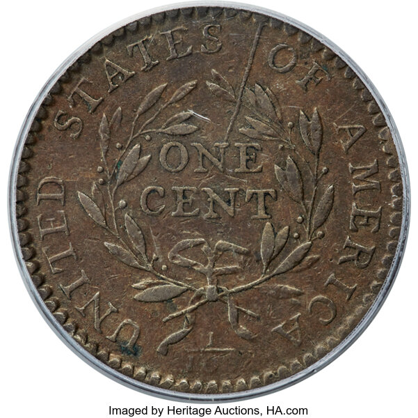 1794 1c Head of 1794, S-44  MS BN thumbnail 8
