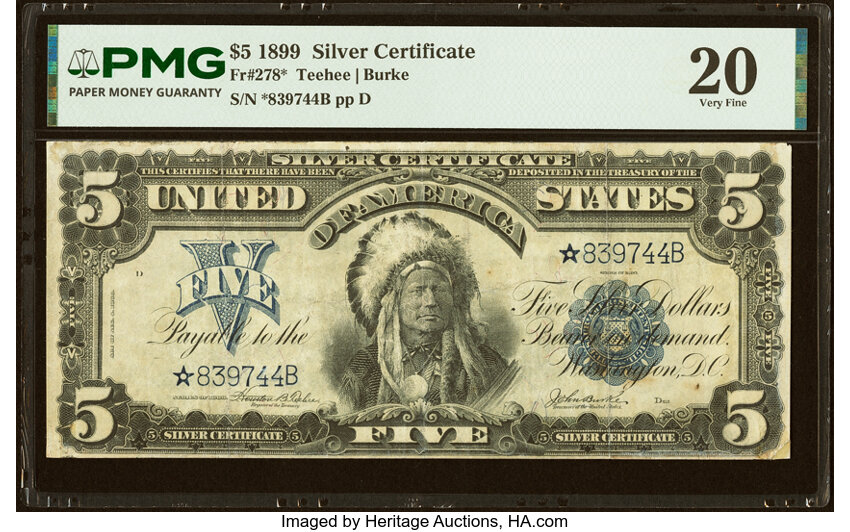 1899 $5  Star Replacement (Fr. 278*) thumbnail 3