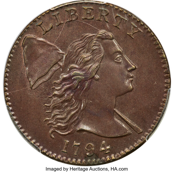 1794 1c Head of 1794, S-21  MS BN thumbnail 2