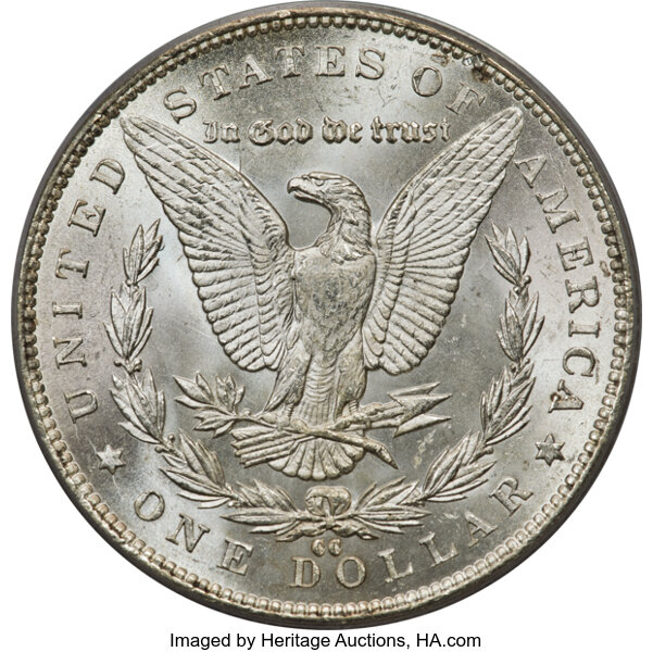 1892-CC $1  Far Date, CC Tilted Left, VAM-9 MS thumbnail 4
