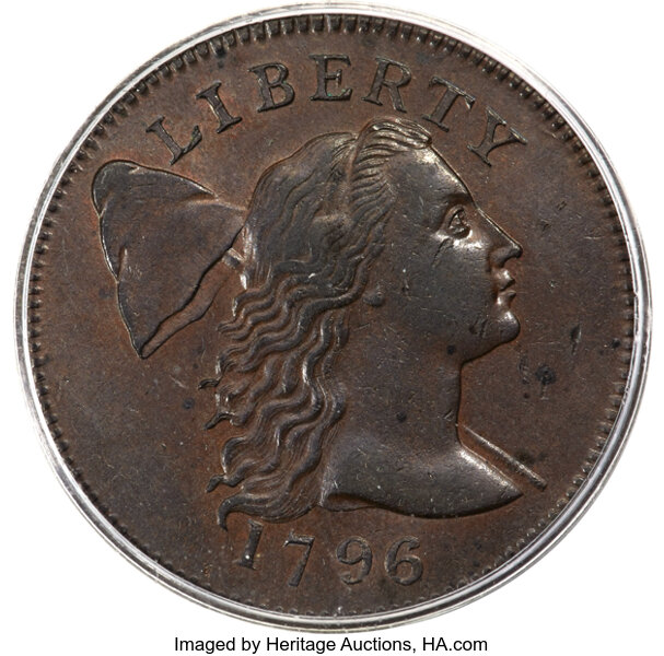 1796 1c Liberty Cap, S-84  MS BN thumbnail 2