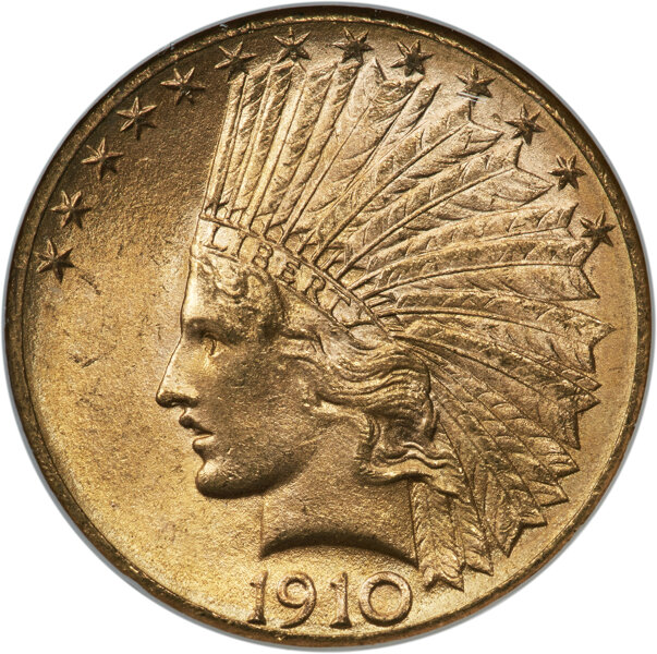 1910-D $10  MS thumbnail 3