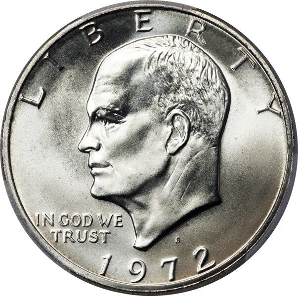 1972-S $1  Silver MS thumbnail 4