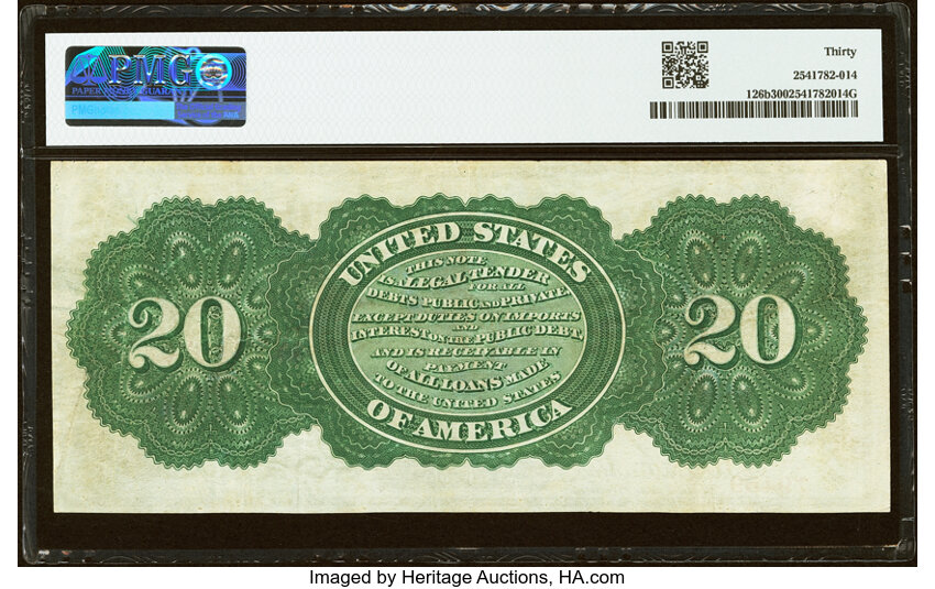 1863 $20  Seal Type 2 (Fr. 126b) thumbnail 6