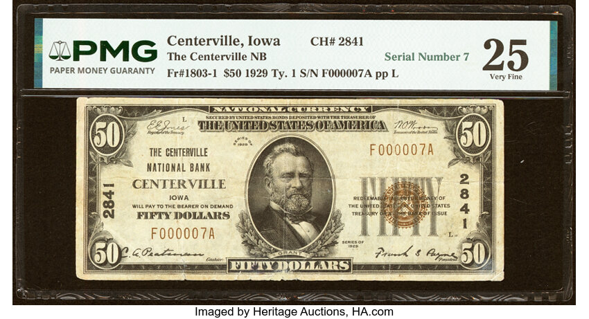 1929 $50  Type 1 (Fr. 1803-1) thumbnail 3