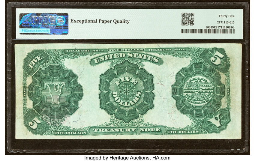 1891 $5  (Fr. 363) thumbnail 11