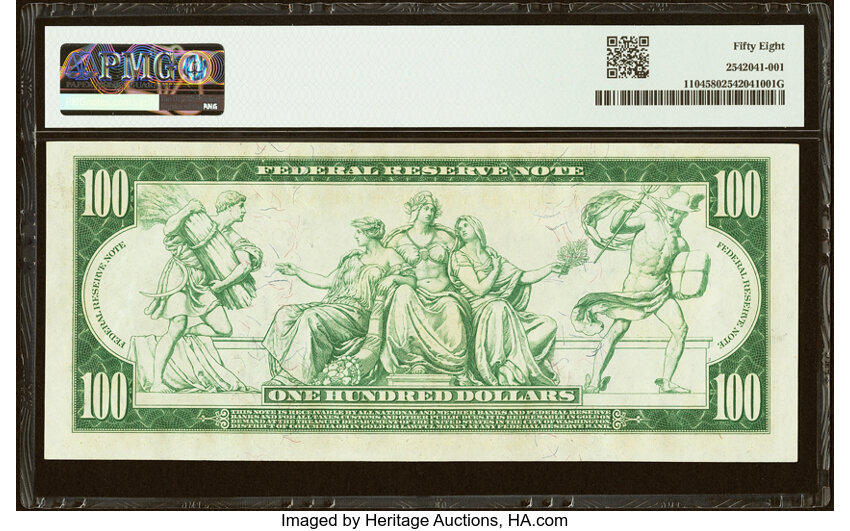 1914 $100  Blue Seal, Atlanta (Fr. 1104) thumbnail 18