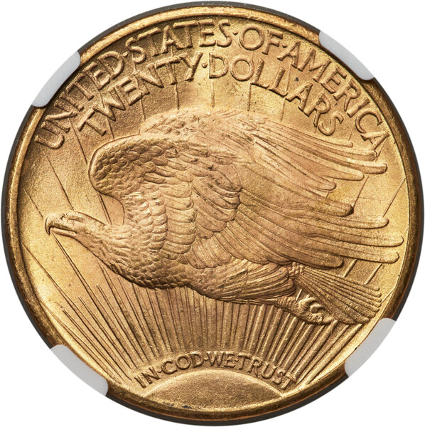 1925 $20  Doubled Die Reverse, FS-801 MS thumbnail 2