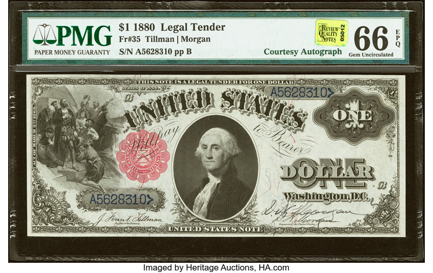 1880 $1  (Fr. 35) thumbnail 2
