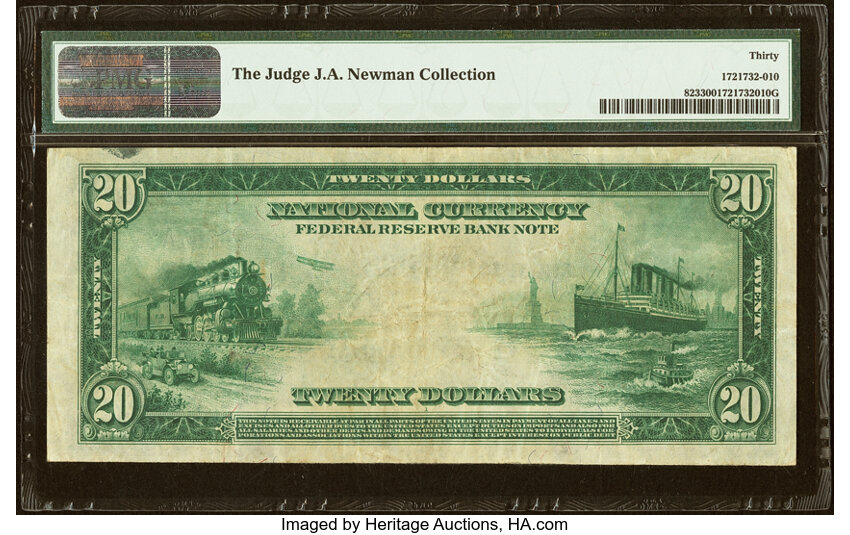 1918 $20  Atlanta (Fr. 823) thumbnail 7