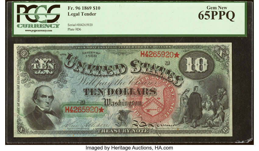 1869 $10  (Fr. 96) thumbnail 3