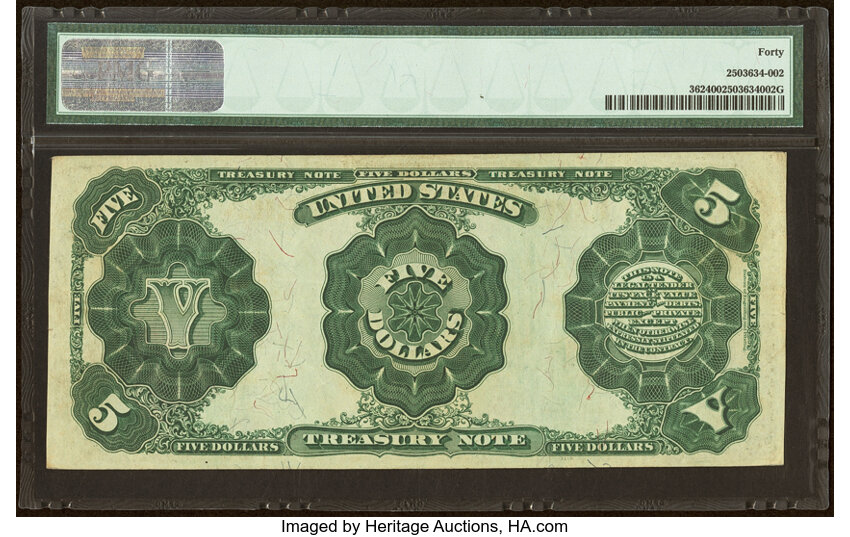 1891 $5  (Fr. 362) thumbnail 5