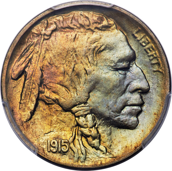 1915 5c 2 Feathers, FS-401 MS thumbnail 2