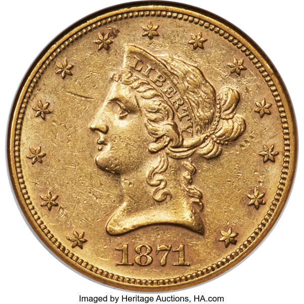 1871 $10  MS thumbnail 3