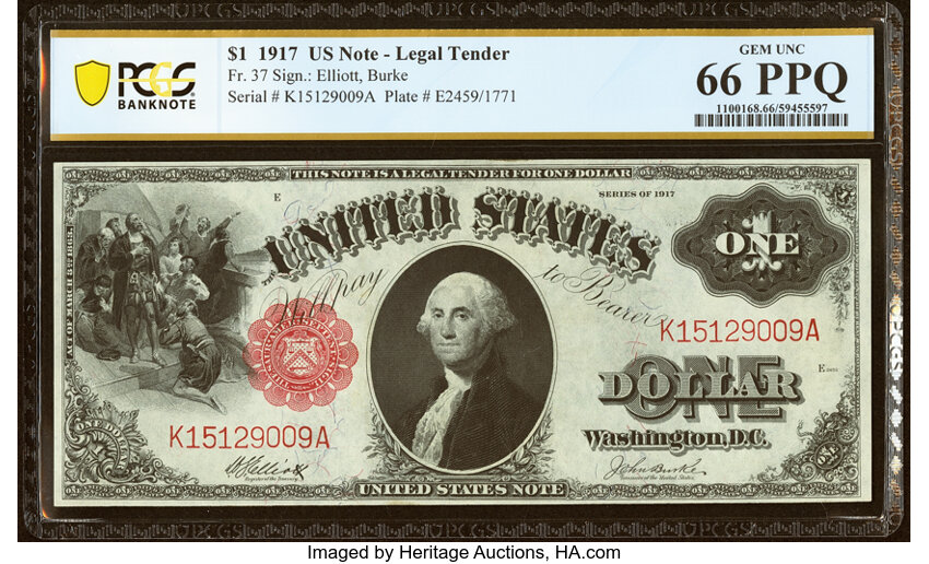 1917 $1  (Fr. 37) thumbnail 2