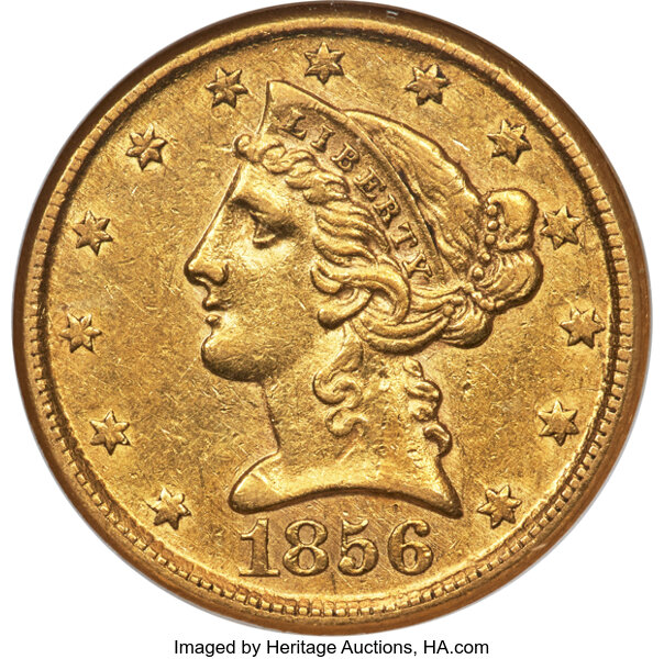 1856-D $5  MS thumbnail 4