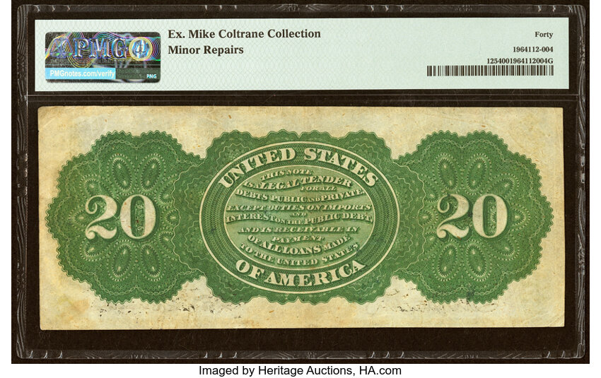 1862 $20  Seal Type 2 (Fr. 125) thumbnail 3