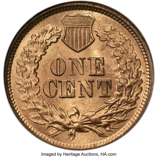 1864 1c L on Ribbon, Repunched Date, S-19 MS RD thumbnail 17