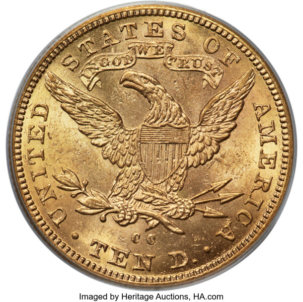 1891-CC $10  Repunched Mintmark, FS-501 MS thumbnail 8