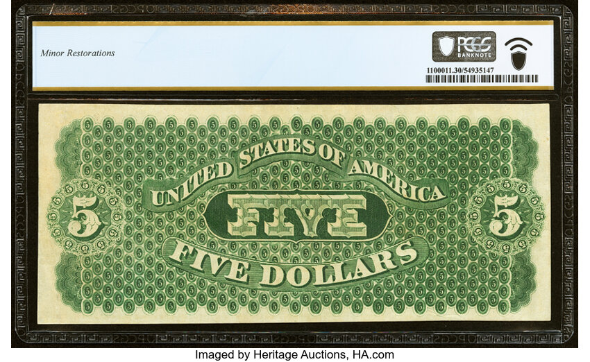 1861 $5  (Fr. 2) thumbnail 6