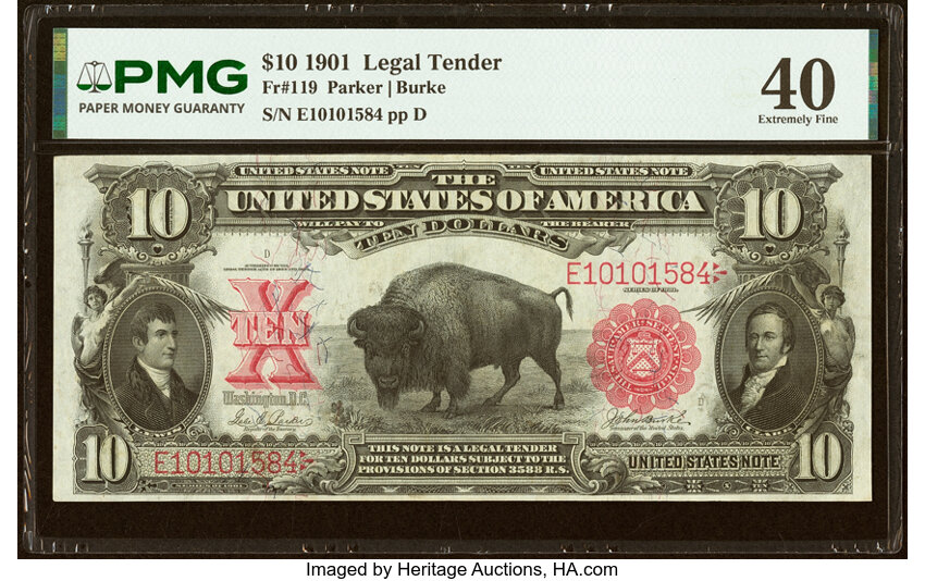 1901 $10  (Fr. 119) thumbnail 2