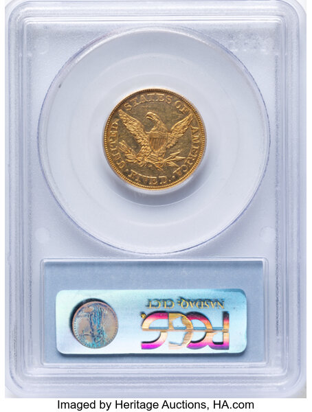 1846 $5  Small Date MS thumbnail 11
