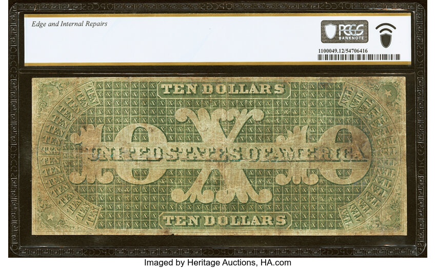1861 $10  (Fr. 8a) thumbnail 4