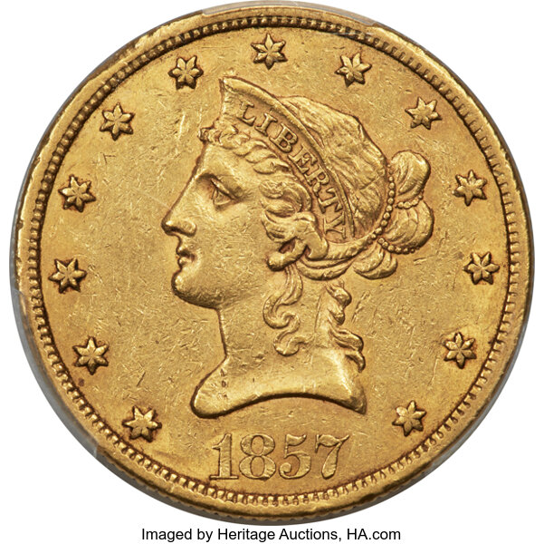1857-S $10  MS thumbnail 3