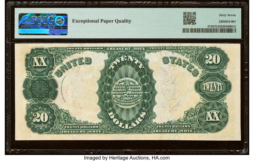 1891 $20  (Fr. 375) thumbnail 9