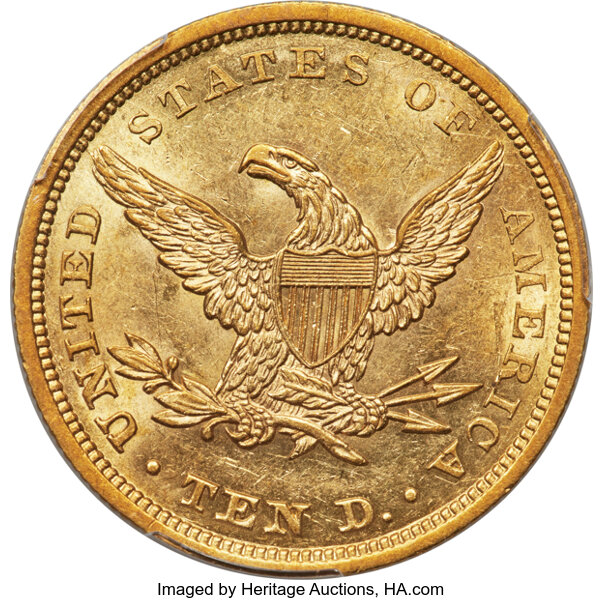 1842 $10  Small Date MS thumbnail 10