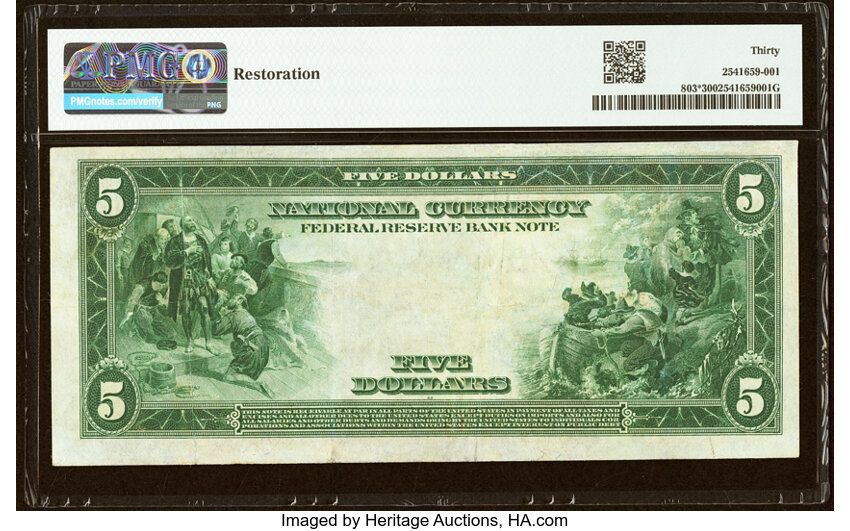 1918 $5  Kansas City, Star Replacement (Fr. 803*) thumbnail 3
