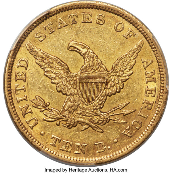 1839/8 $10  Type of 1838, Large Letters MS thumbnail 17