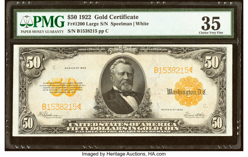 1922 $50  (Fr. 1200) thumbnail 3