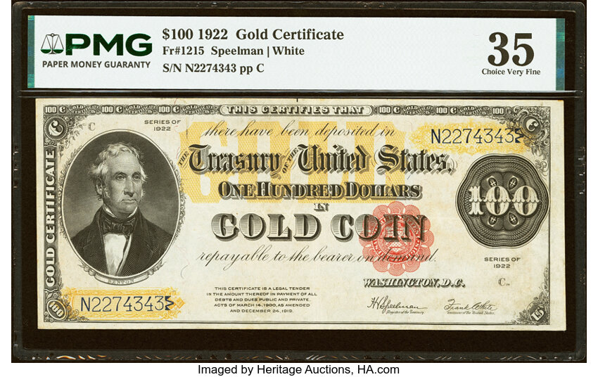1922 $100  (Fr. 1215) thumbnail 5