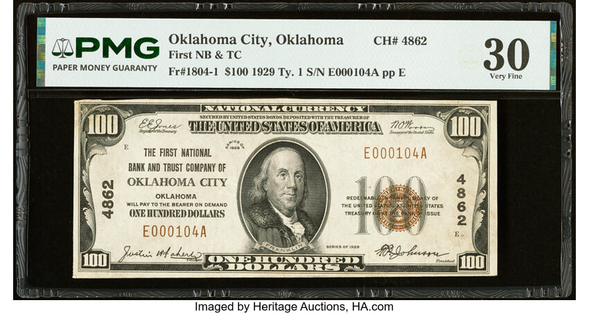 1929 $100  Type 1 (Fr. 1804-1) thumbnail 4