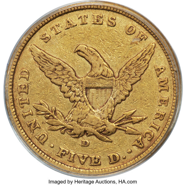 1841-D $5  Small D MS thumbnail 11