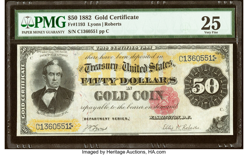 1882 $50  (Fr. 1193) thumbnail 3