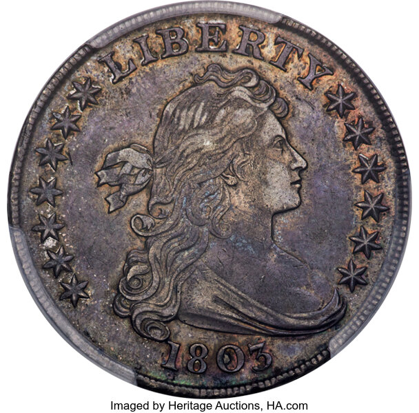 1803 $1  Large 3, B-6, BB-255 MS thumbnail 4